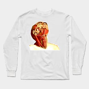 Throat anatomy vintage class medicine Long Sleeve T-Shirt